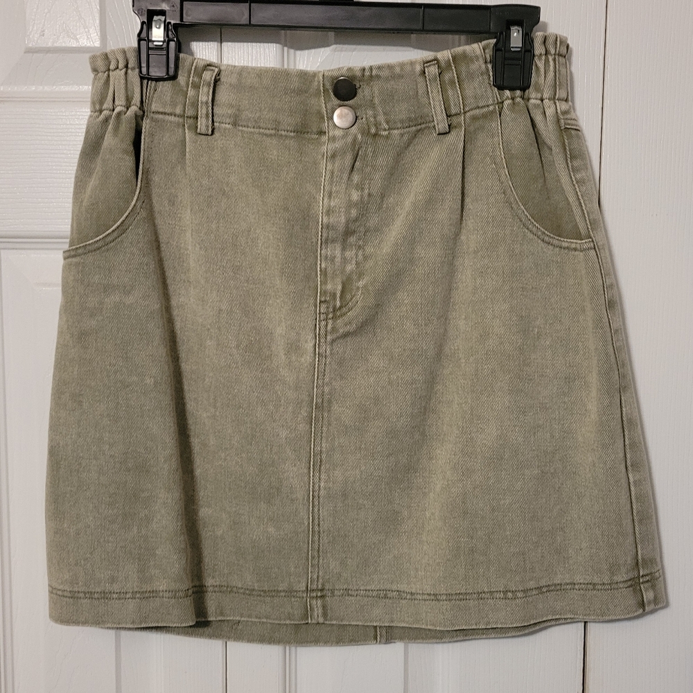 She + Sky Sage Skirt